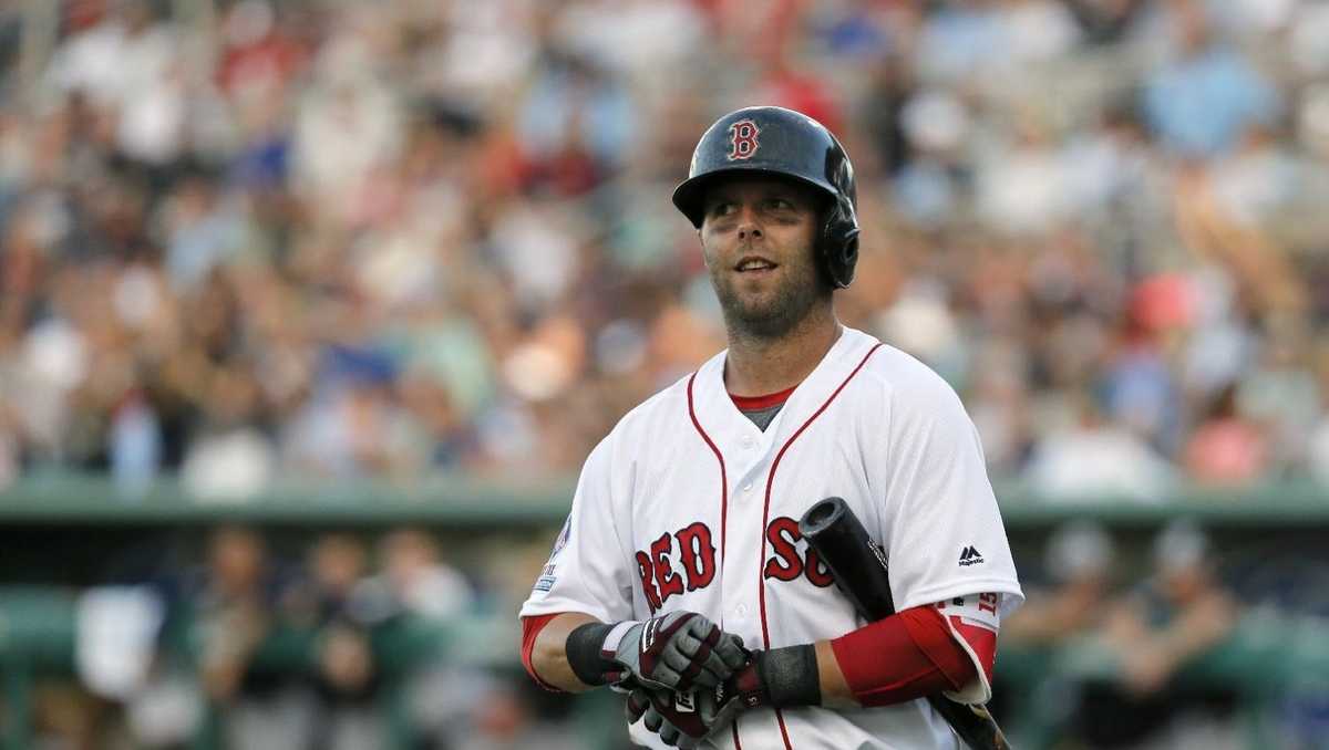 Dustin Pedroia, beloved Boston Red Sox second baseman, receives