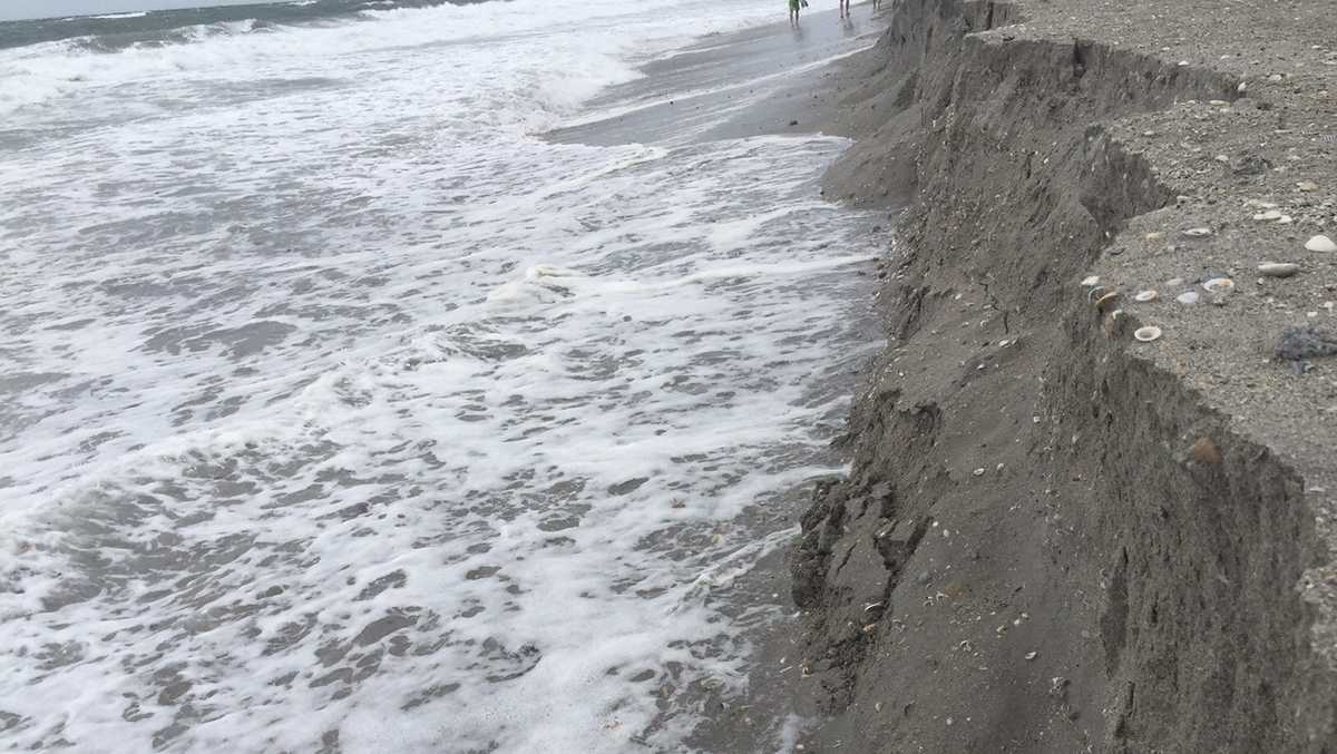 Erosion takes a big chunk of the beach in Jupiter