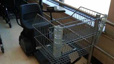 An electric shopping cart, similar to the one seen here, was stolen from a Winn-Dixie in Fort Pierce.