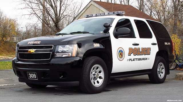 A Plattsburgh Police Vehicle