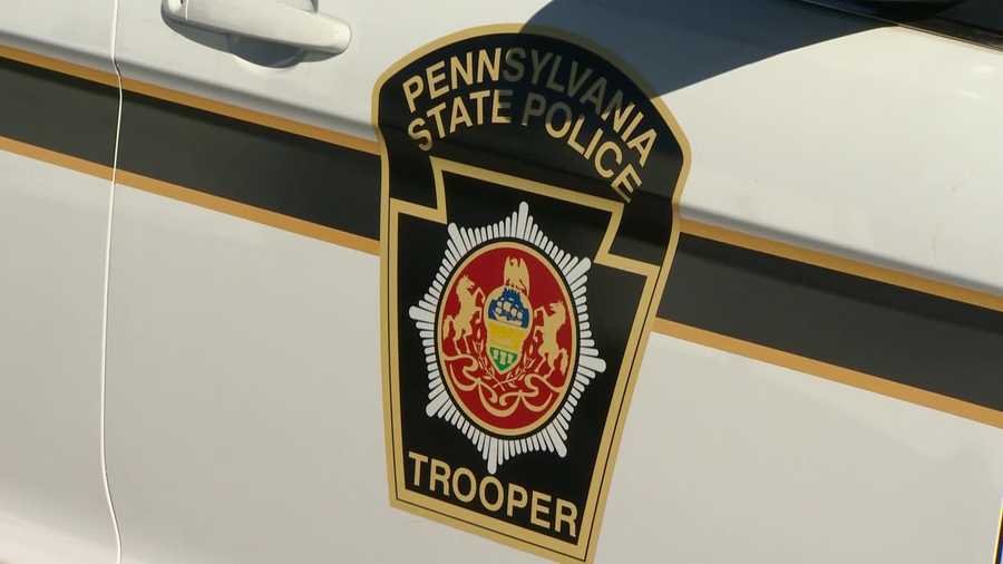 A Pennsylvania state trooper's car