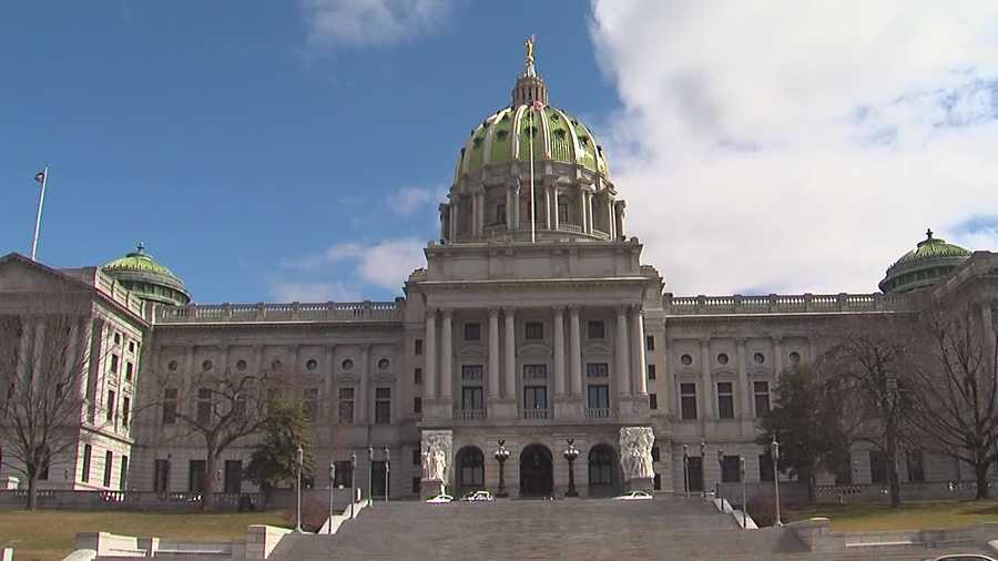 The state Capitol in Harrisburg, Pennsylvania.
