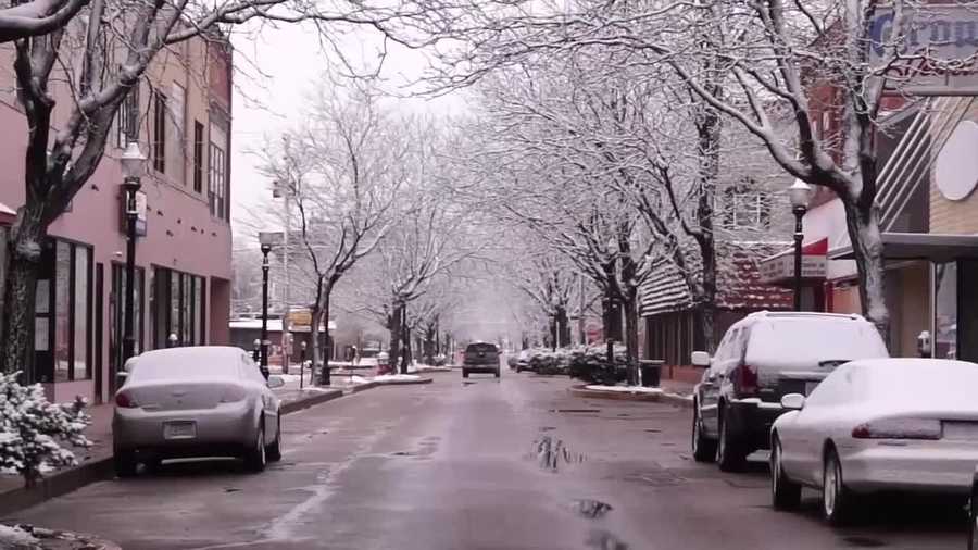 Snow on cars