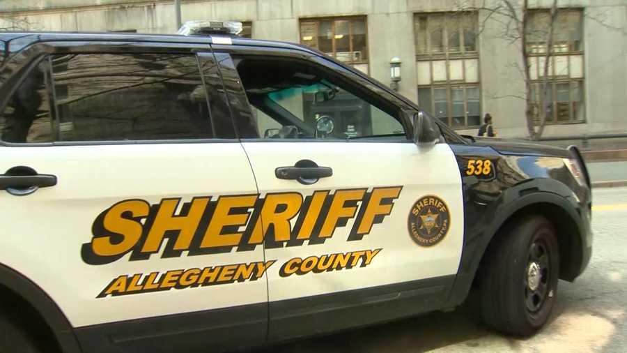 An Allegheny County Sheriff's vehicle