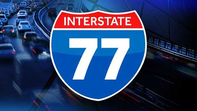 Truck crash causes delays on Interstate 77 South at Iredell, Yadkin