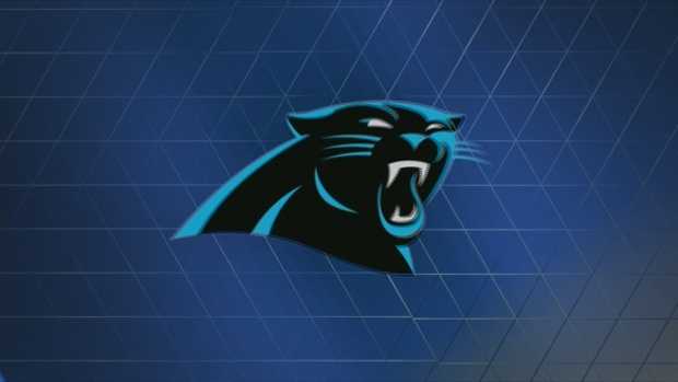 carolina panthers logo black background