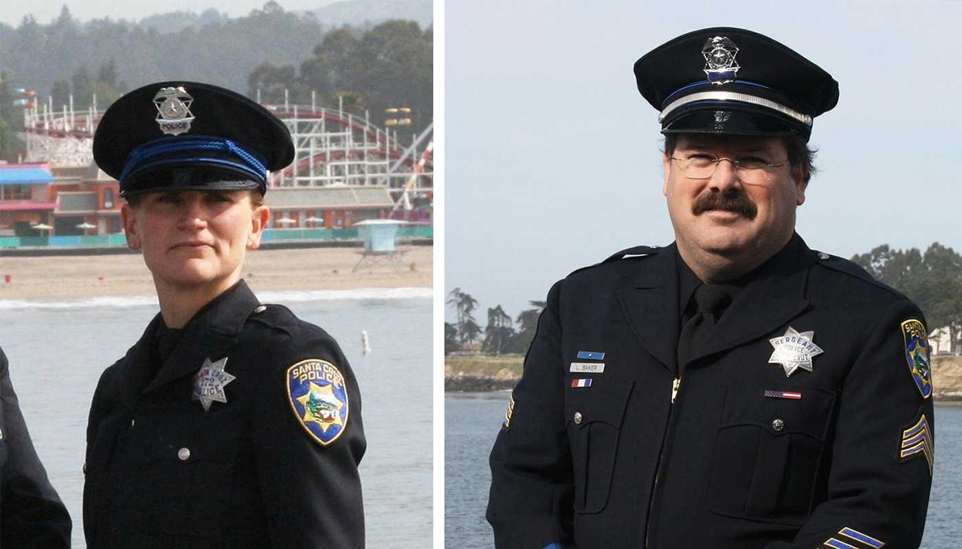 Fallen Santa Cruz police Sgt. Butch Baker Det. Elizabeth Butler