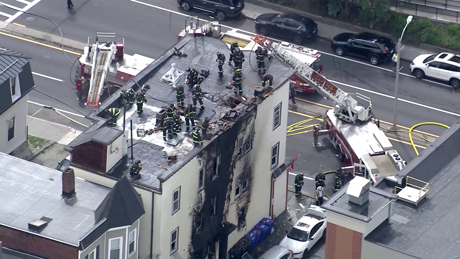 Worker, firefighter injured in Brookline scuba shop fire