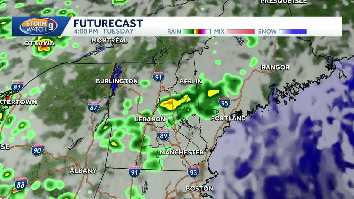 Tracking storms, downpours in NH Tuesday; scattered strong storms possible Wednesday