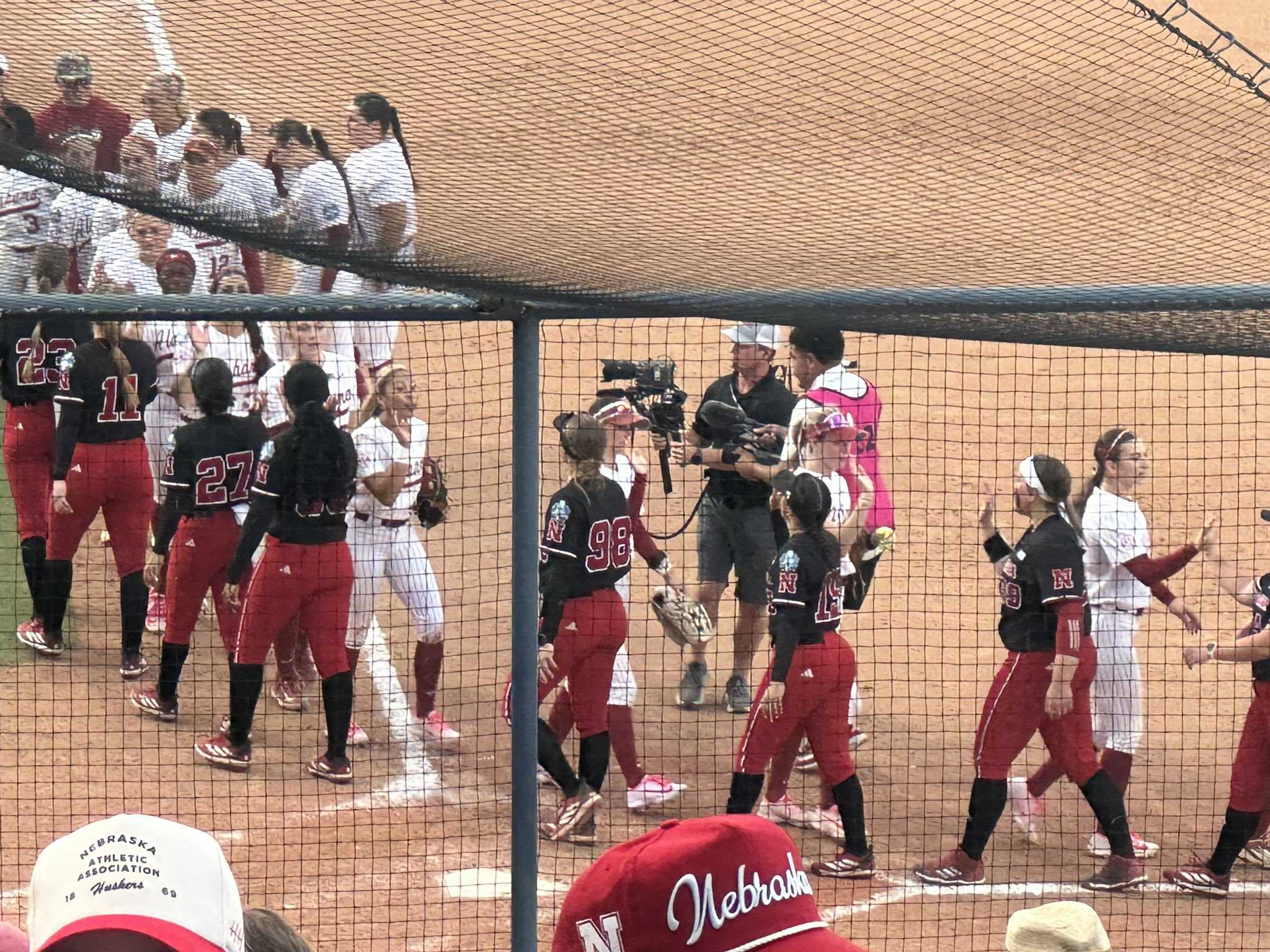 Husker softball coach discusses loss to Alabama, Jordy Frahm's 'not common' performance