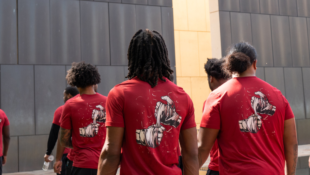 OU football team visits OKC National Memorial & Museum to understand state’s history and character