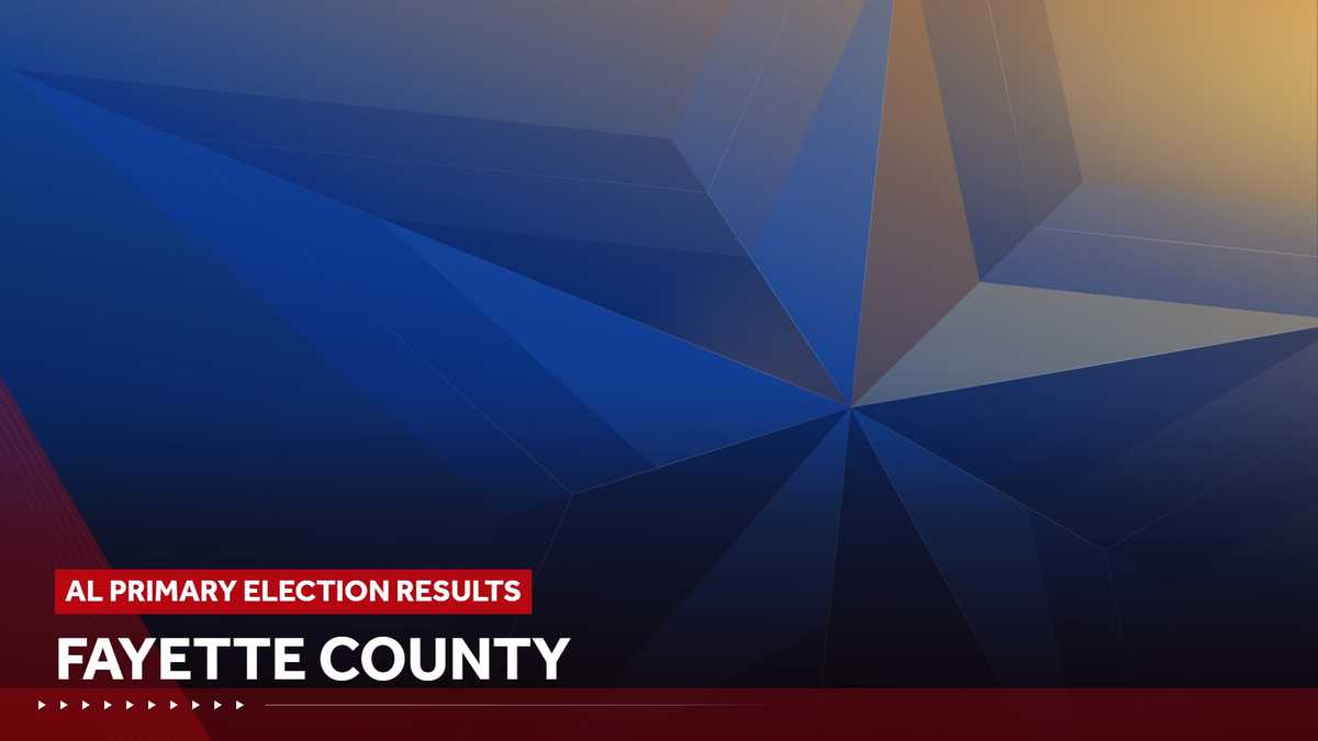 Fayette County results: 2026 Alabama primary election