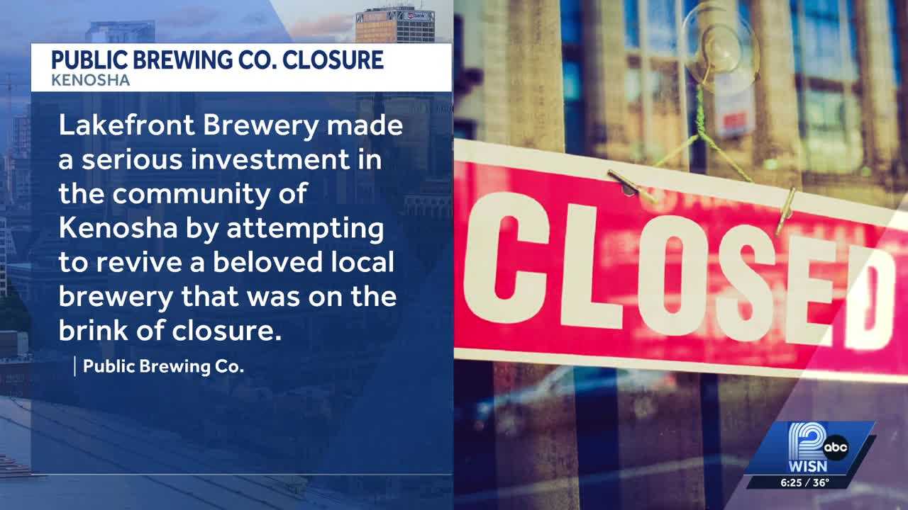 Public Brewing Company in Kenosha closes