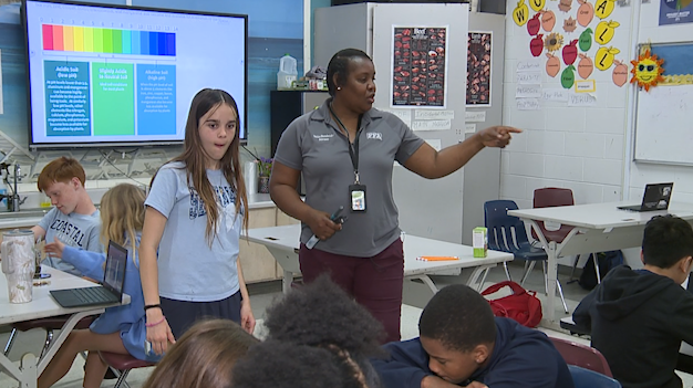 Velda Hendricks uses agriculture to teach lessons far beyond the classroom at Coastal Middle School