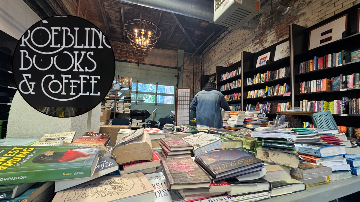 Burst water heater damages hundreds of books at Newport Roebling Books & Coffee
