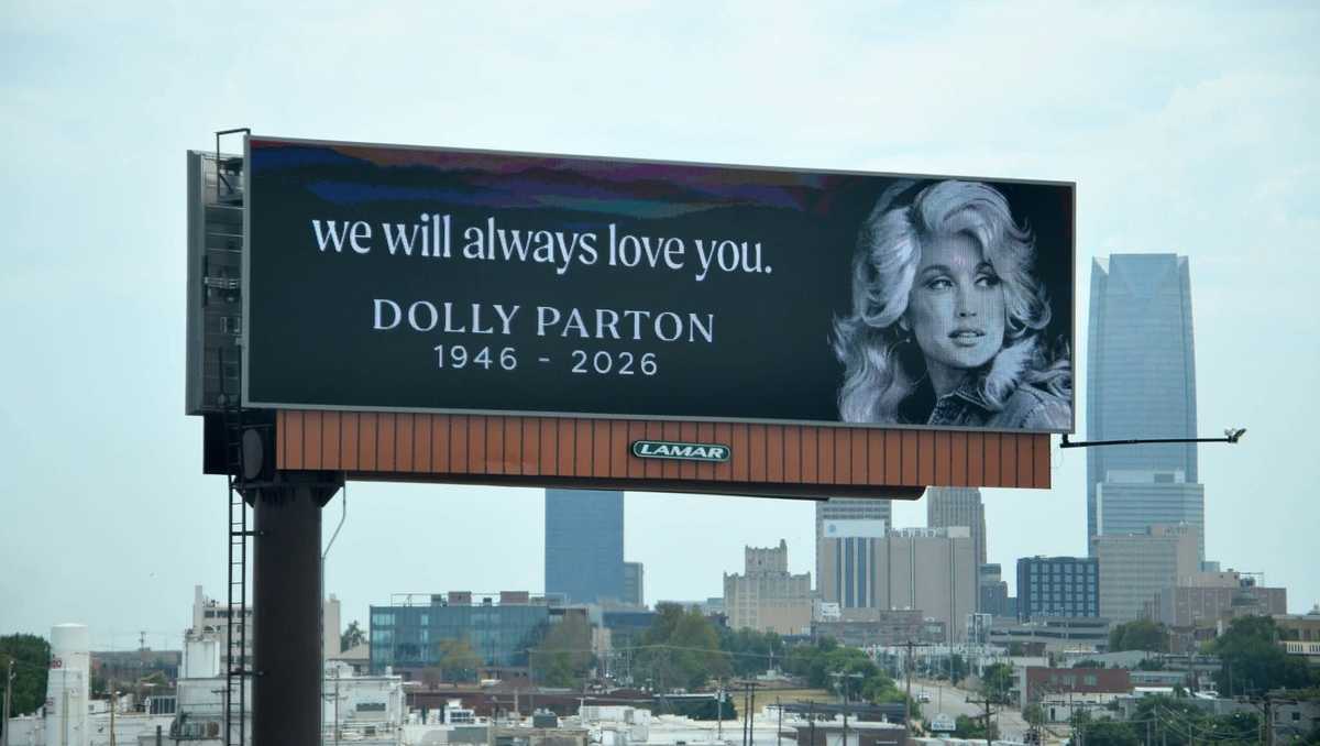 'We will always love you': OKC metro motorists to see tribute to Dolly Parton on billboards