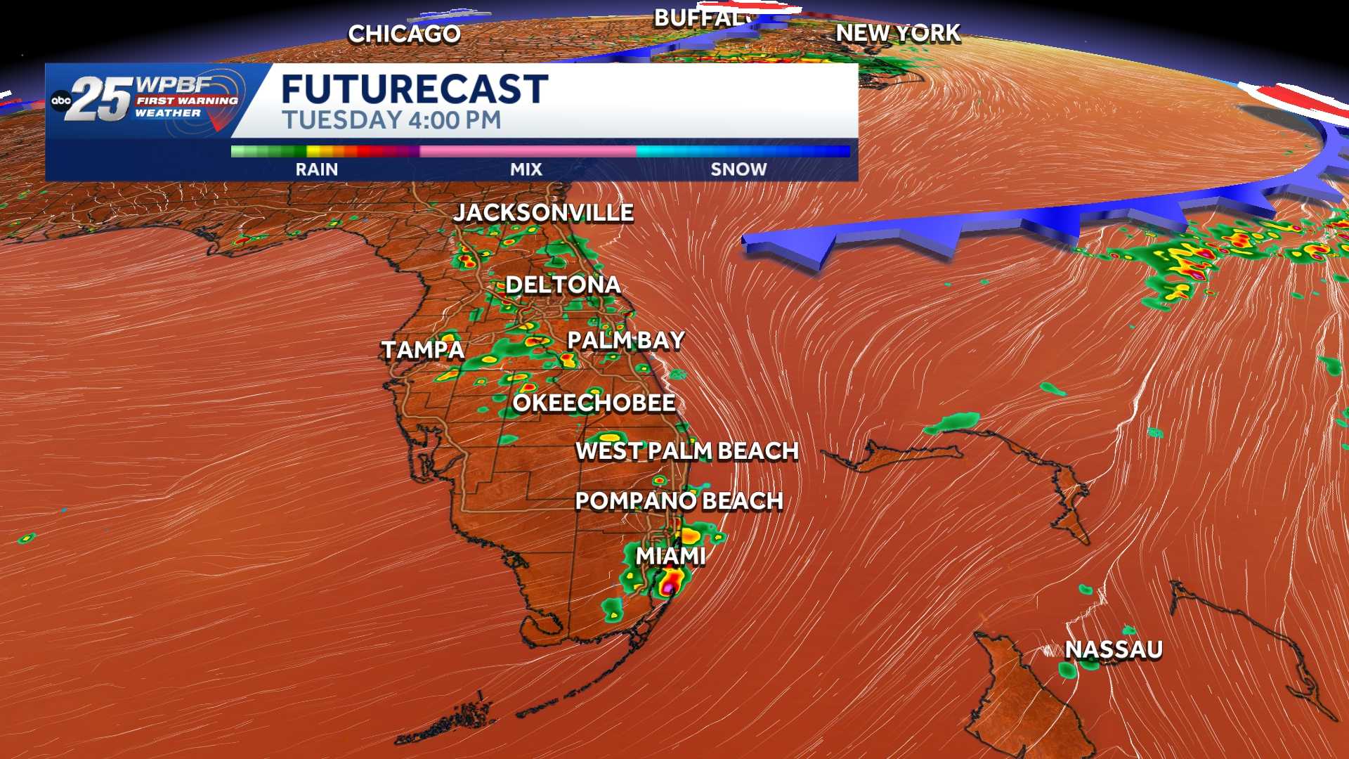 Storms with heavy rain and lightning expected Tuesday across South Florida