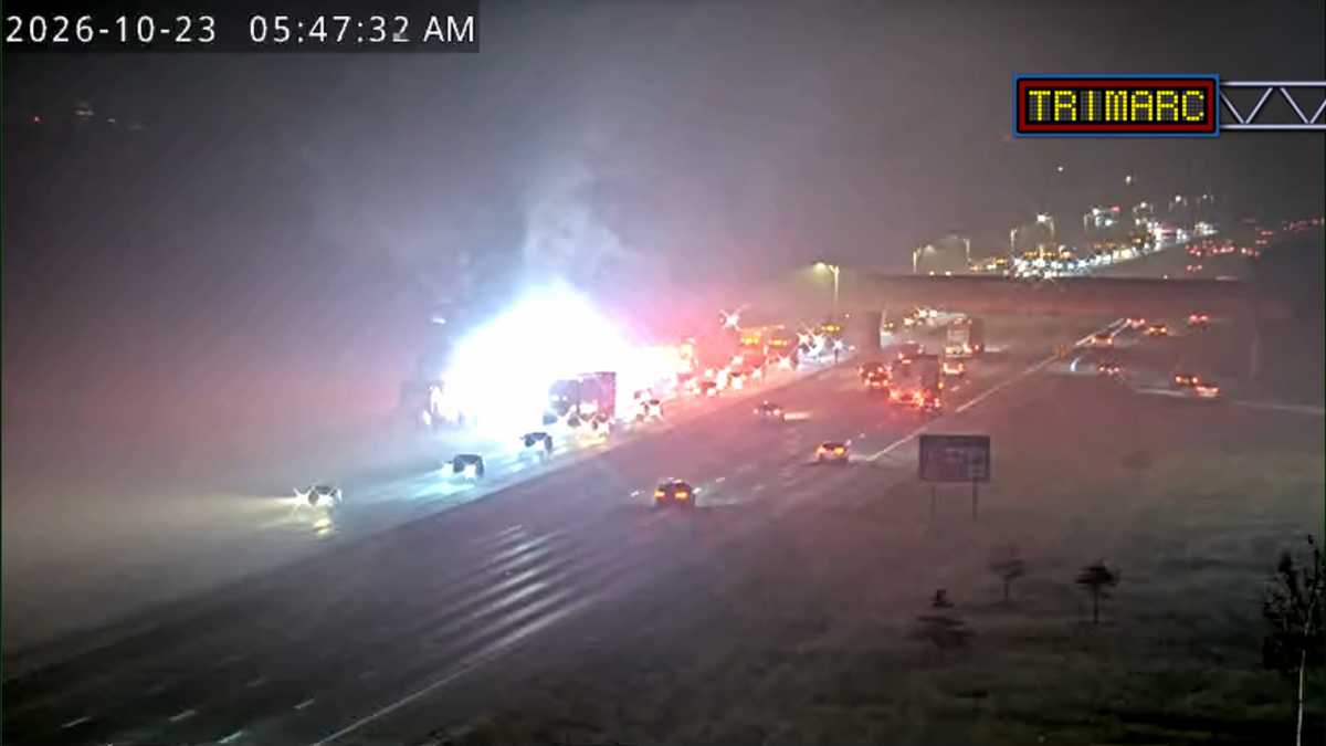 Traffic Alert: Semi on fire on I-65 South