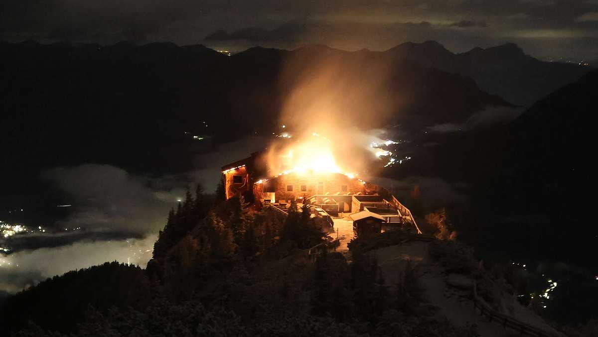 Pack Fire Fire devastates Eagle's Nest retreat built for Hitler in Germany - KCCI