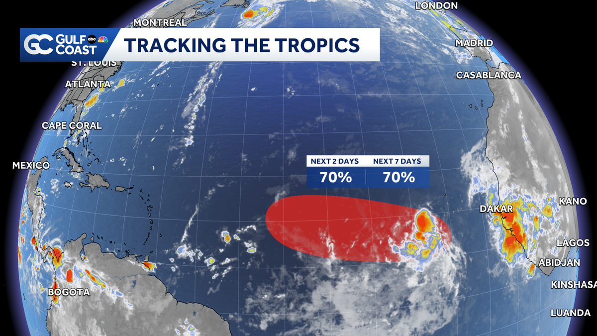 Tropical development likely in east Atlantic this week
