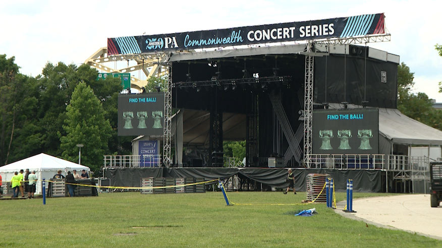 Preparations underway for America250PA concert on Saturday