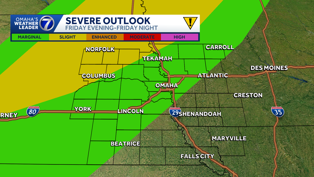Omaha weather: Storm chances Friday night could impact high school football