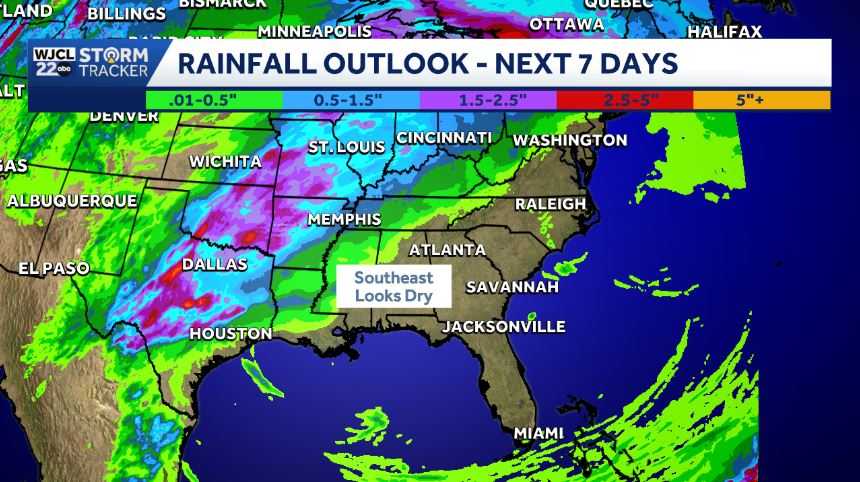 Dry weather continues across Southeast Georgia and the Lowcountry - WJCL