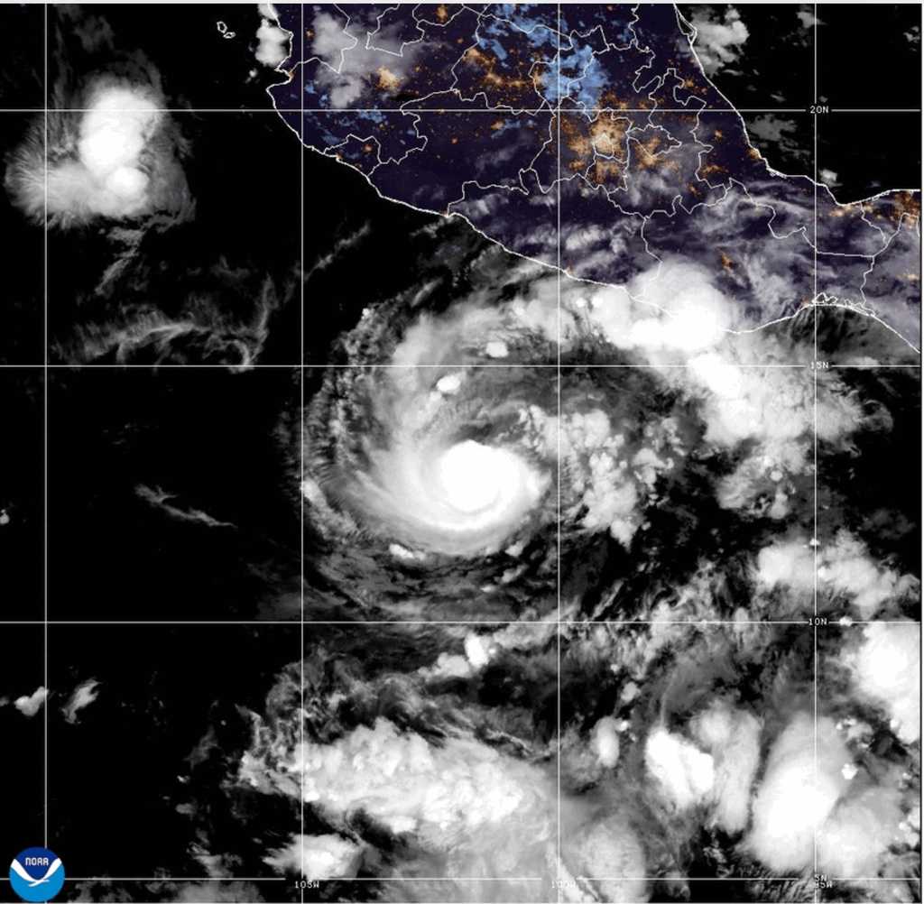 Typhoon Champi strengthens to Category 5 but moves away from land; Trudy weakens