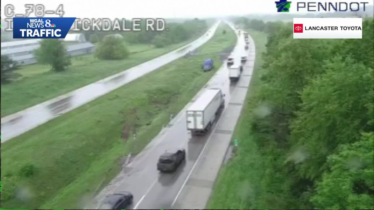 Multiple crashes slow traffic on I-78 in Lebanon County
