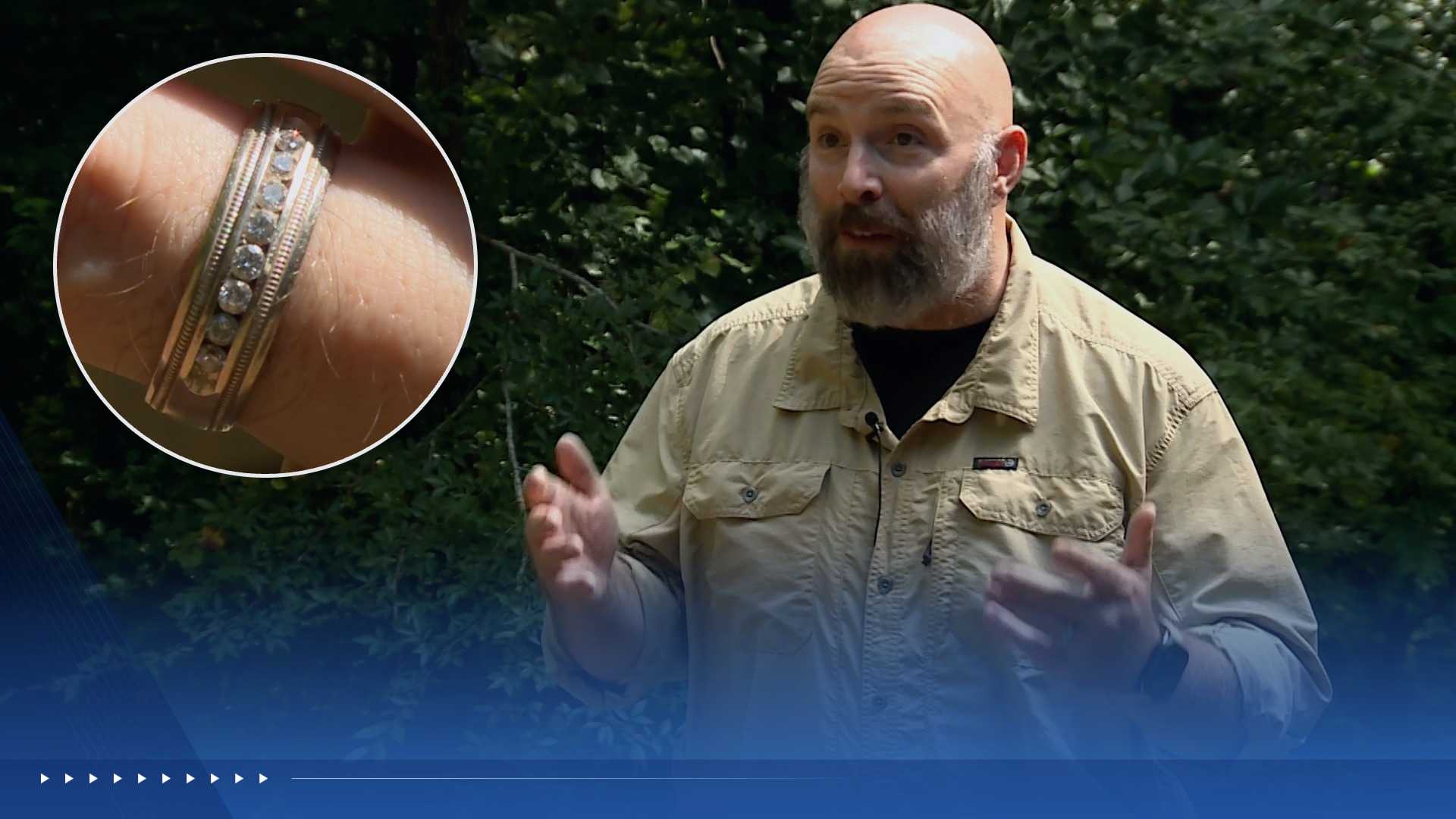 Man loses wedding ring after swatting at swarm of yellowjackets. How he found it