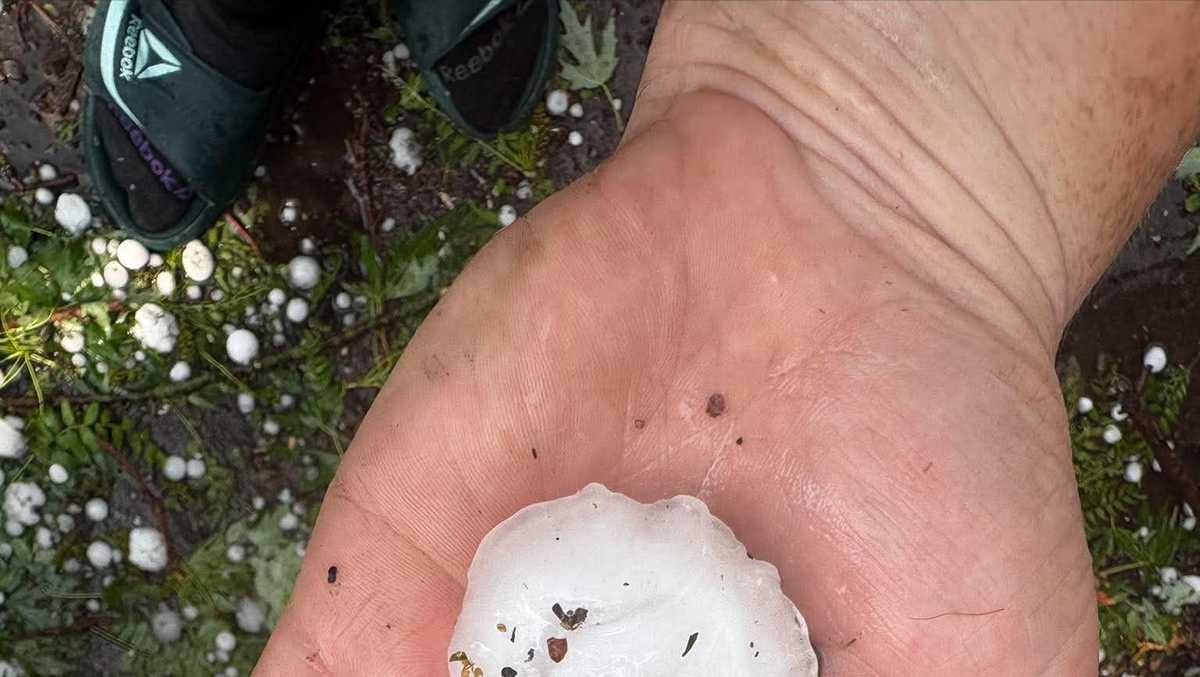 Photos: KETV viewers capture storms that brought large hail to western Iowa