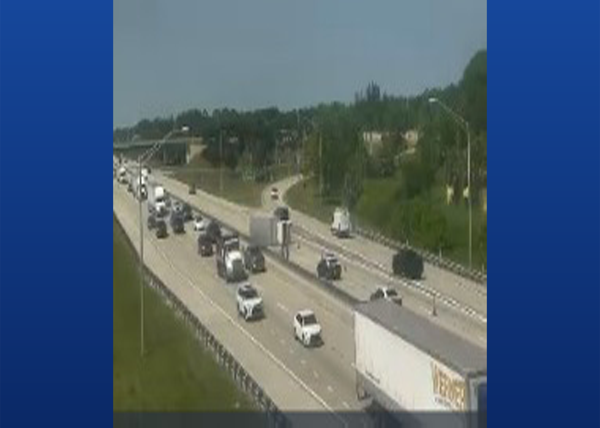 Box truck crash slows traffic on Florida’s Turnpike in Palm Beach Gardens