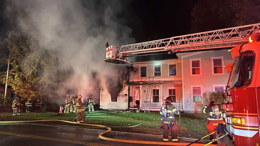 Crews respond to abandoned house fire in Hillsborough - WMUR