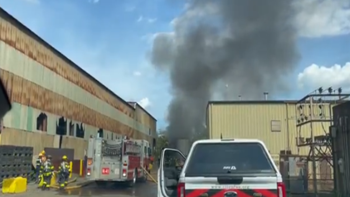 Large metal scrap fire reported in Winston-Salem