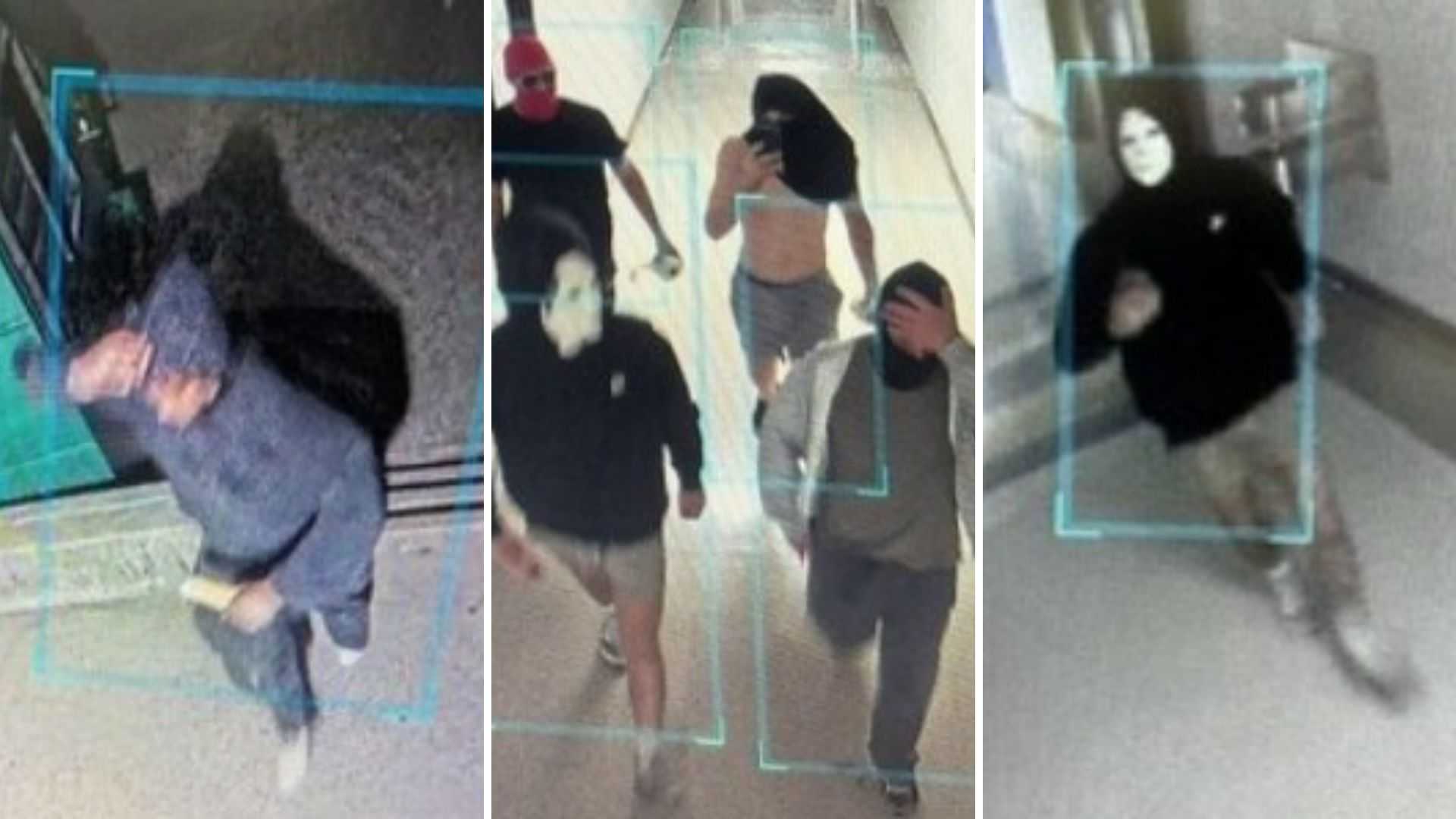 Dozens accused in Mass. high school break-in