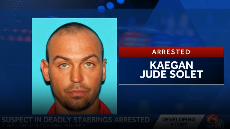 Terrebonne Parish grand jury indicts Kaegan Solet in deadly Houma stabbings that left a child critical