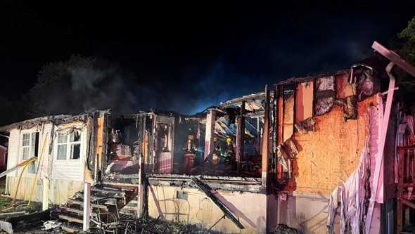 OSFM: Surveillance video shows flaming gasoline container thrown at Whiteford house in targeted fire
