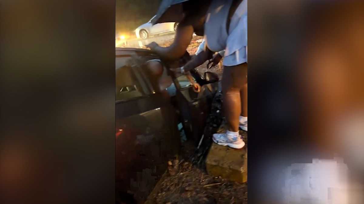 Hero rescues mother and baby from flooded car, then needs rescue herself in Hinesville