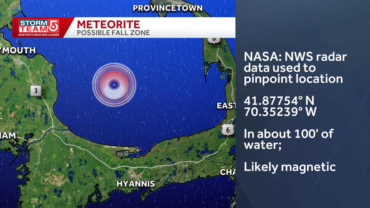Here's where NASA says meteorite that thousands heard over Massachusetts may have landed