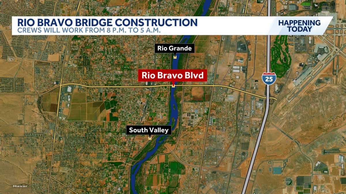 Rio Bravo Bridge construction project and closures