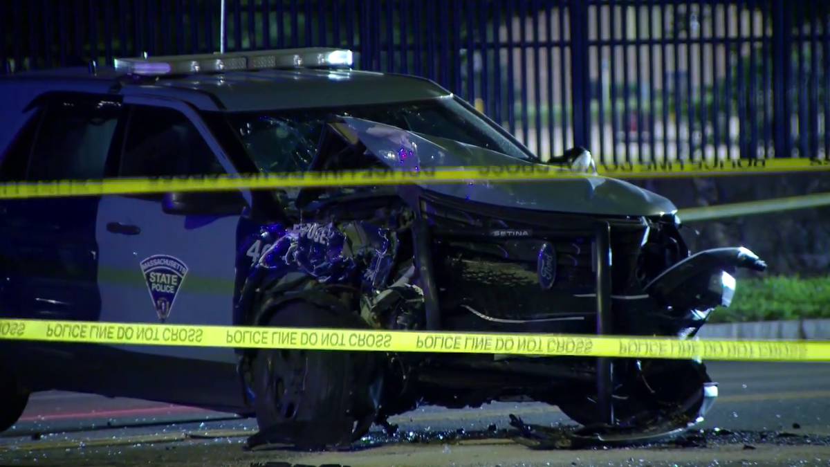 Trooper cited in cruiser crash that injured 2 in Brockton