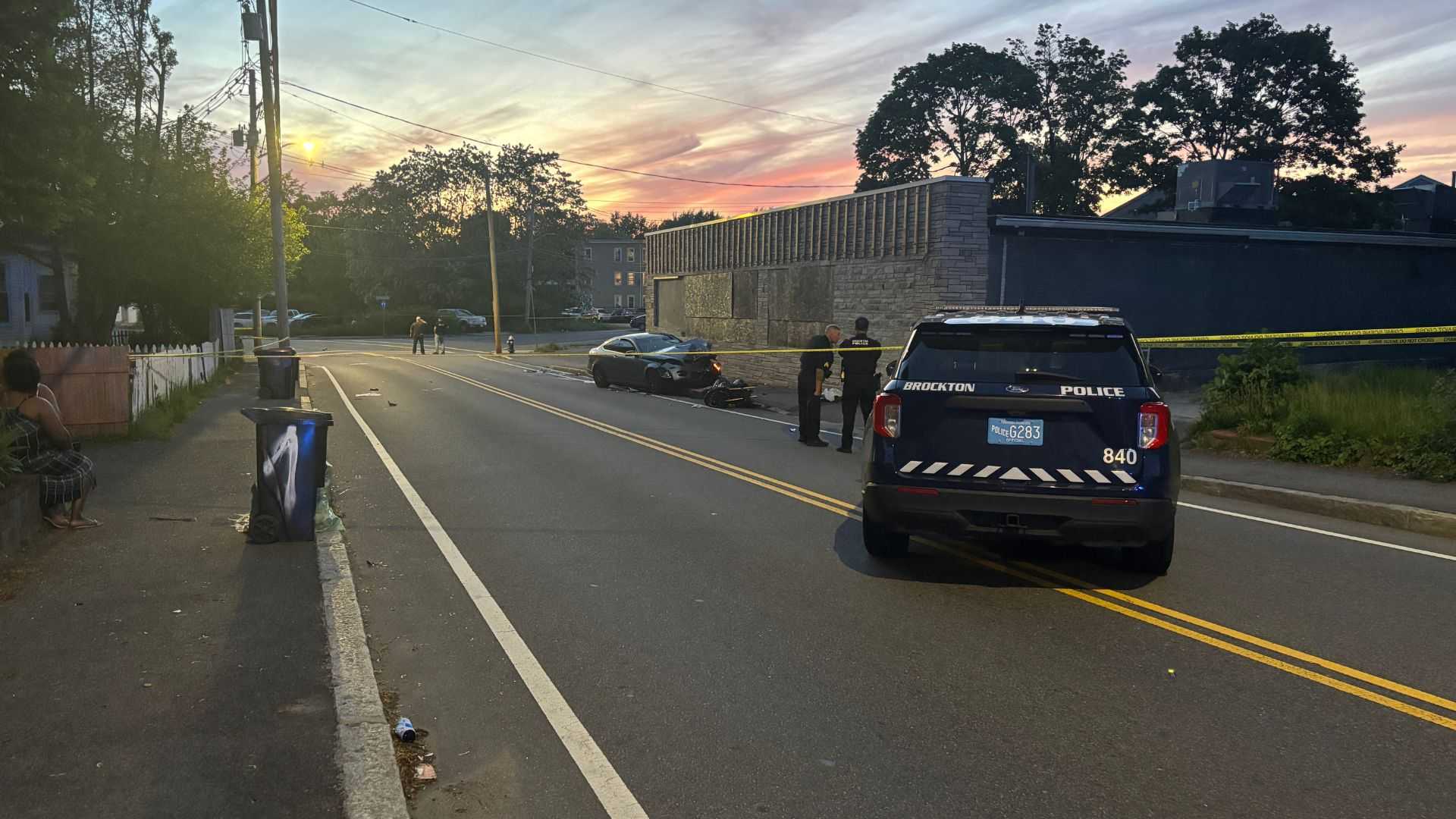 Neighbors rush to help victim of Mass. motorcycle crash