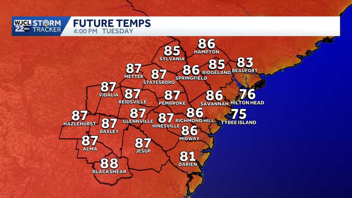 Warming trend continues with dry weather for Southeast Georgia, Lowcountry