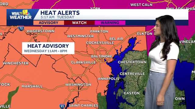 Dangerous heat with highs near 100° by midweek