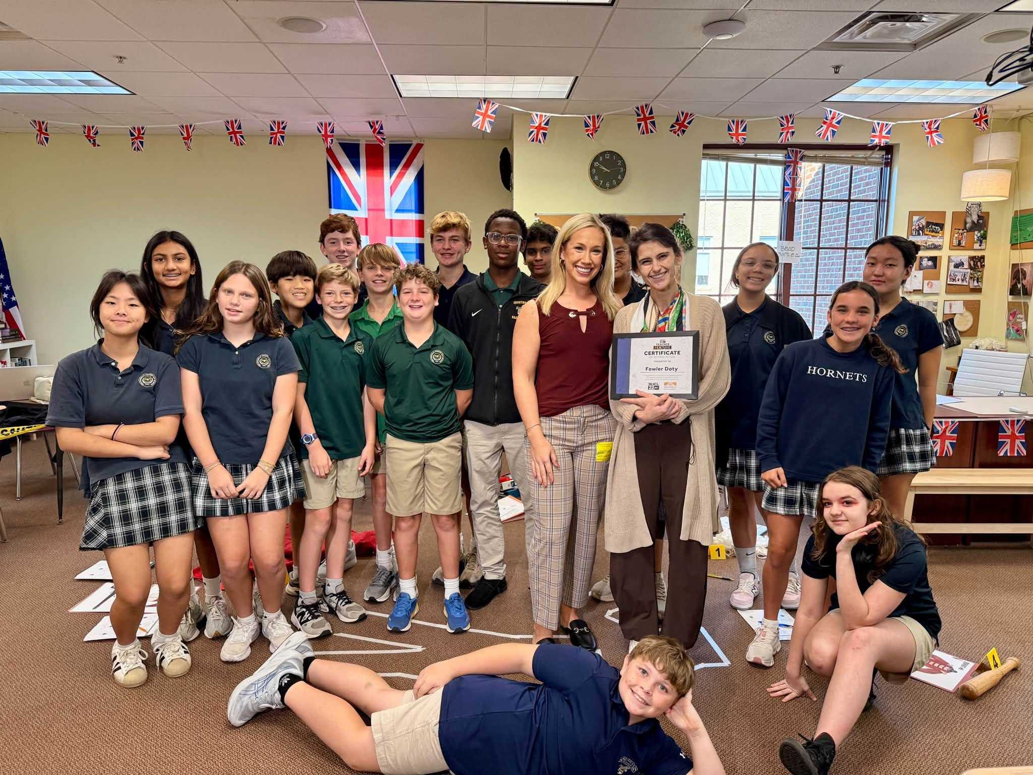 Seventh graders bring history to life in Fowler Doty's classroom