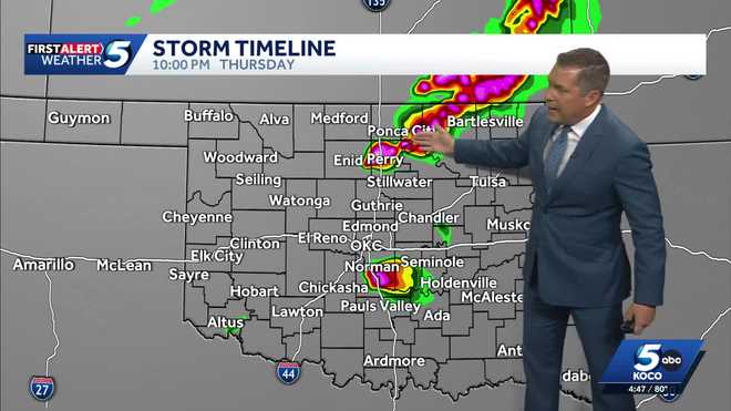 Tornadoes spin up with Oklahoma severe storms