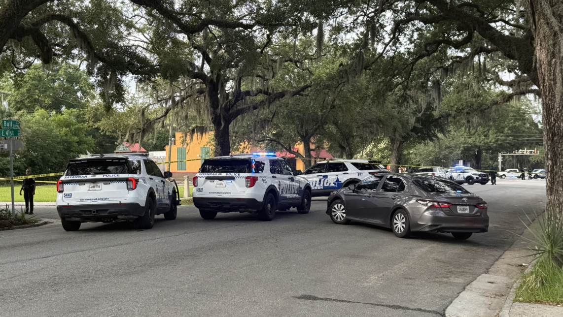Heavy police presence near Victory Drive and Bull Street in Starland District