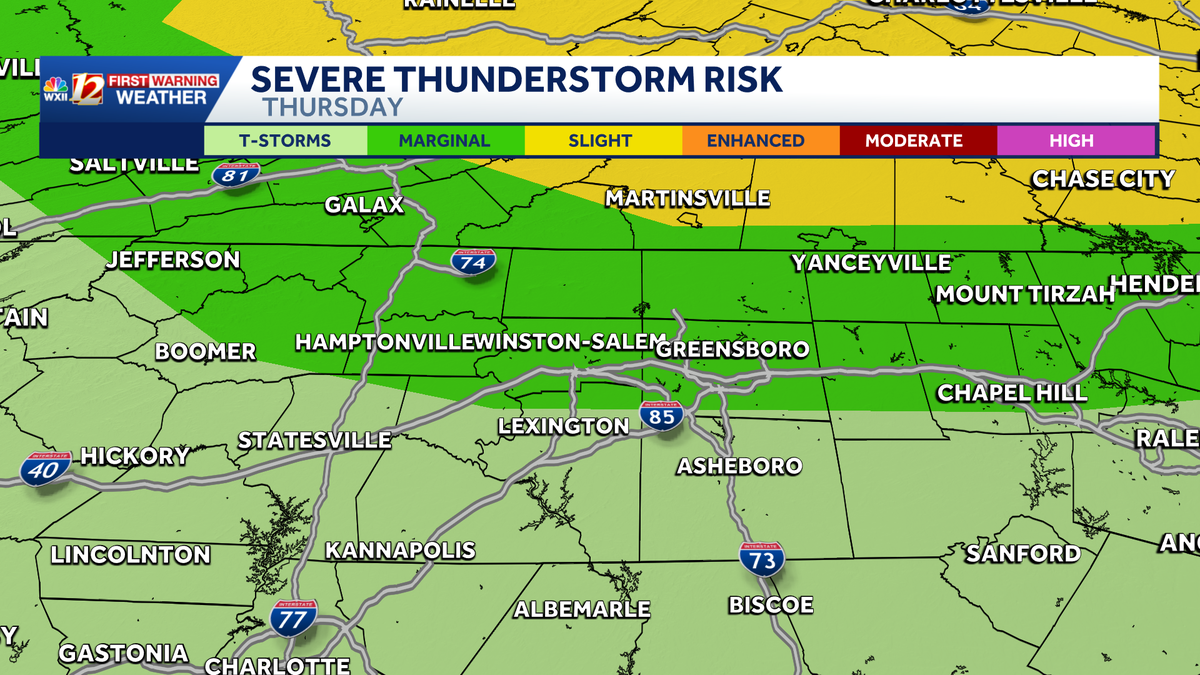 Steamy, then stormy! High North Carolina heat creates severe storm risk this week
