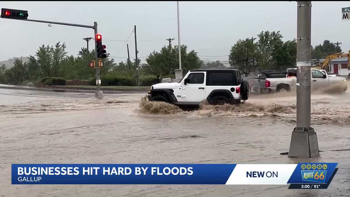 'It got higher, and higher': Businesses hit hard by severe flooding in Gallup