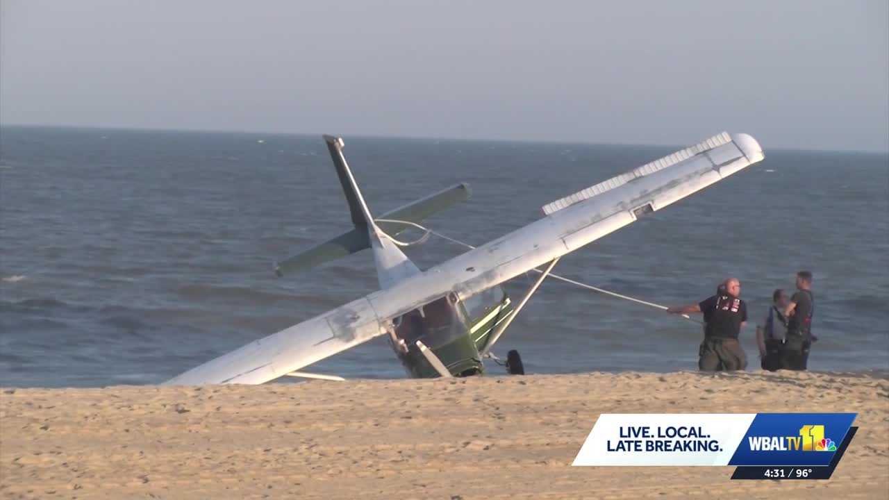 Pilot recounts emergency landing on the beach in Ocean City